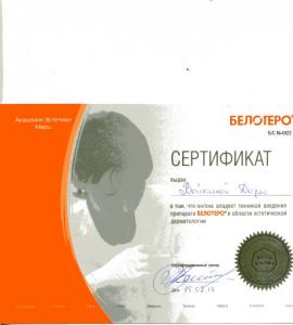 Сертификаты Войкина Дарья Владимировна 30