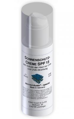 Солнцезащитный DMS крем SPF 15 / Sonnenschutzcreme SPF 15 mit DMS-Komponenten Koko dermaviduals